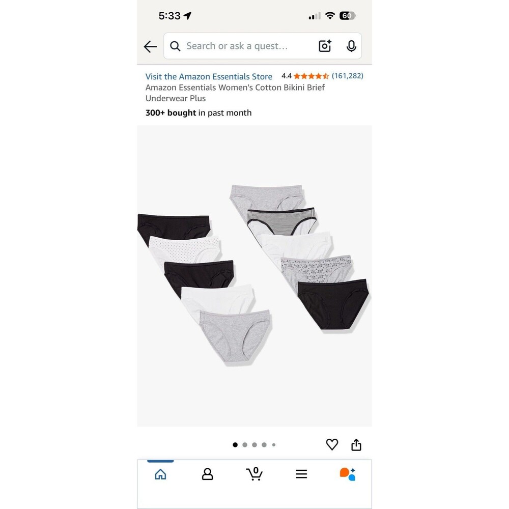 New 10 Pack Women’s Brief Underwear Size Large